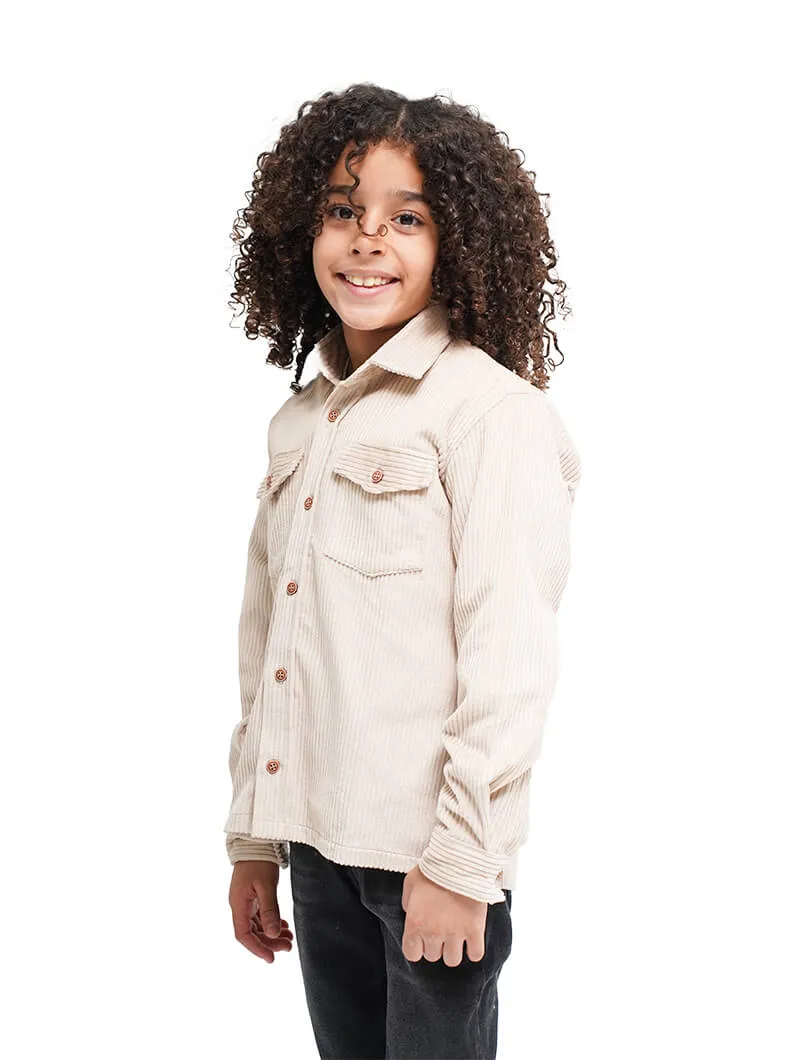 Chemise en velours garçon